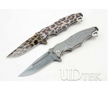 440 steel FENGXU Grey Firebird A668 Folding Blade Knife With Nylon Sheath UDTEK00659